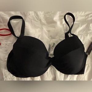 Victoria's Secret black push-up bikini top